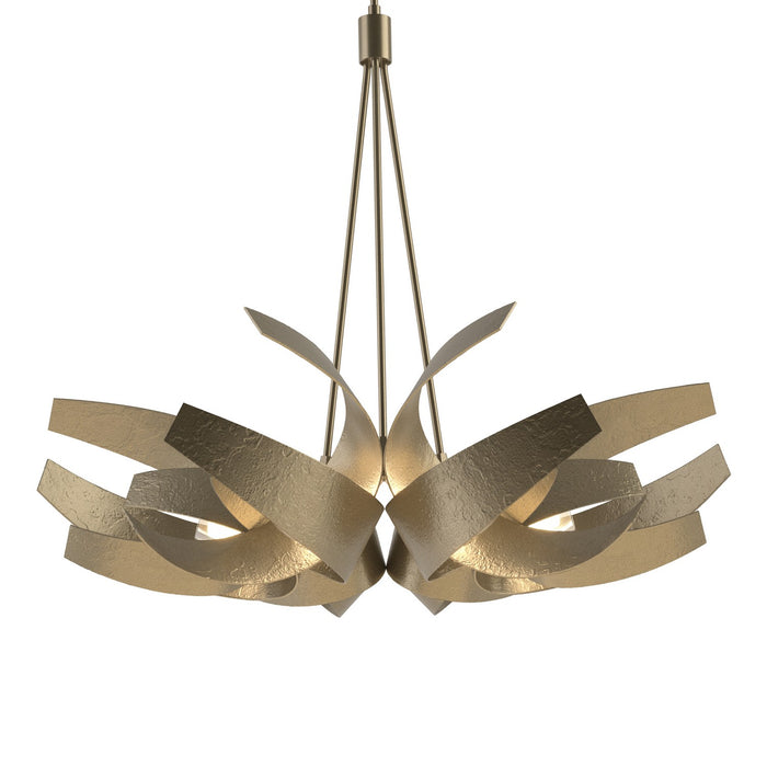 Hubbardton Forge 136505-SKT-MULT-84-YE0377 Six Light Pendant, Soft Gold