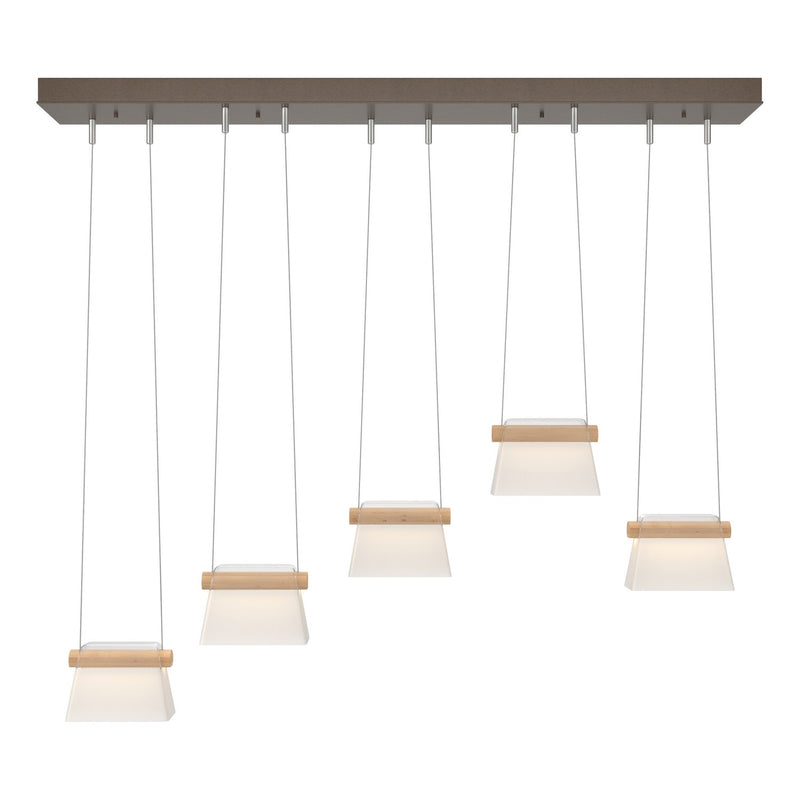 Hubbardton Forge 136570-LED-STND-05-WD-YE0560 LED Pendant, Bronze