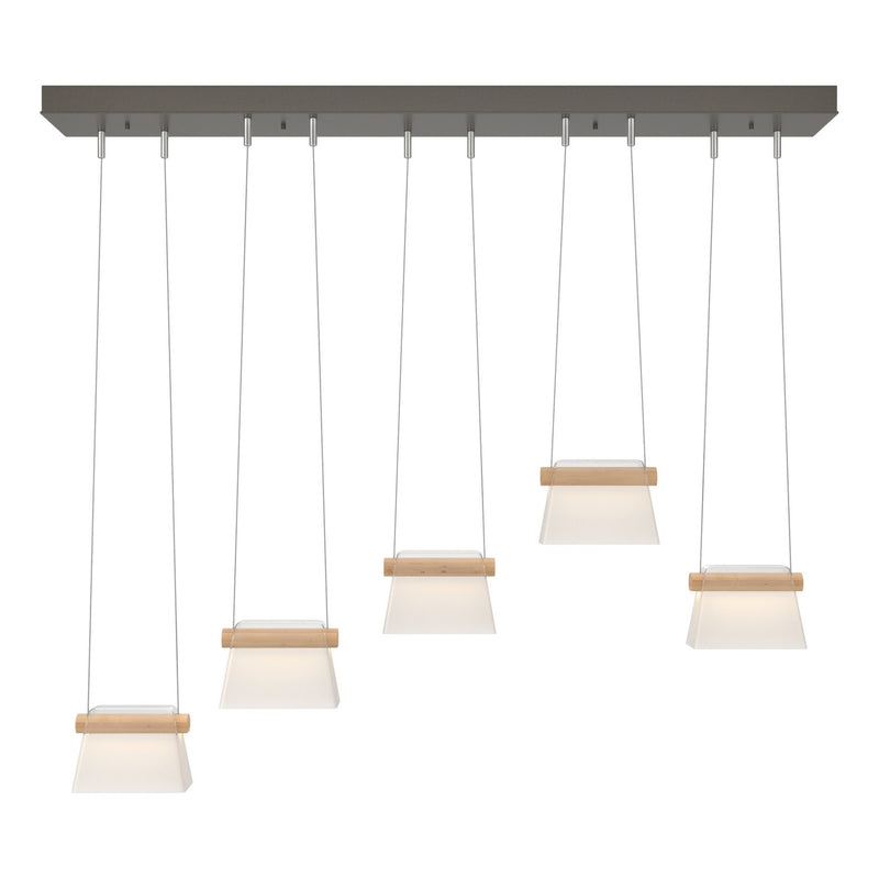 Hubbardton Forge 136570-LED-STND-07-WD-YE0560 LED Pendant, Dark Smoke
