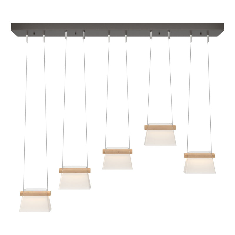 Hubbardton Forge 136570-LED-STND-14-WD-YE0560 LED Pendant, Oil Rubbed Bronze