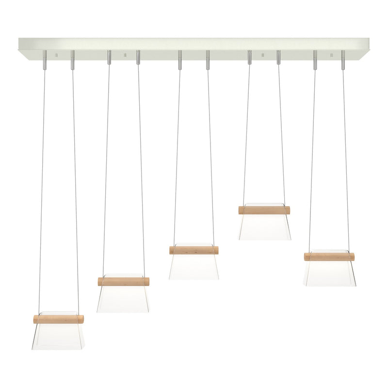 Hubbardton Forge 136570-LED-STND-85-WD-ZM0560 LED Pendant, Sterling