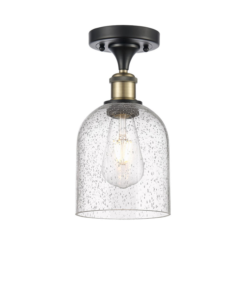 Innovations 516-1C-BAB-G558-6SDY One Light Semi-Flush Mount, Black Antique Brass