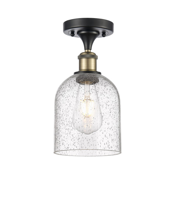Innovations 516-1C-BAB-G558-6SDY One Light Semi-Flush Mount, Black Antique Brass