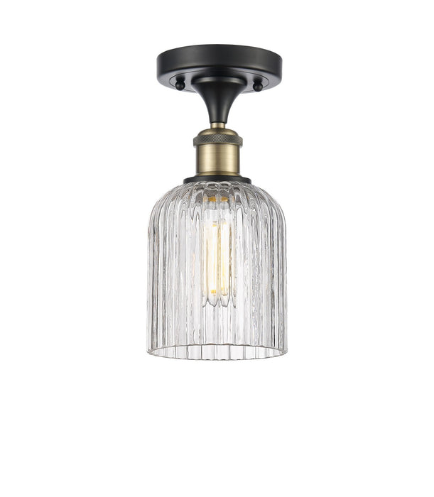 Innovations 516-1C-BAB-G559-5CL One Light Semi-Flush Mount, Black Antique Brass