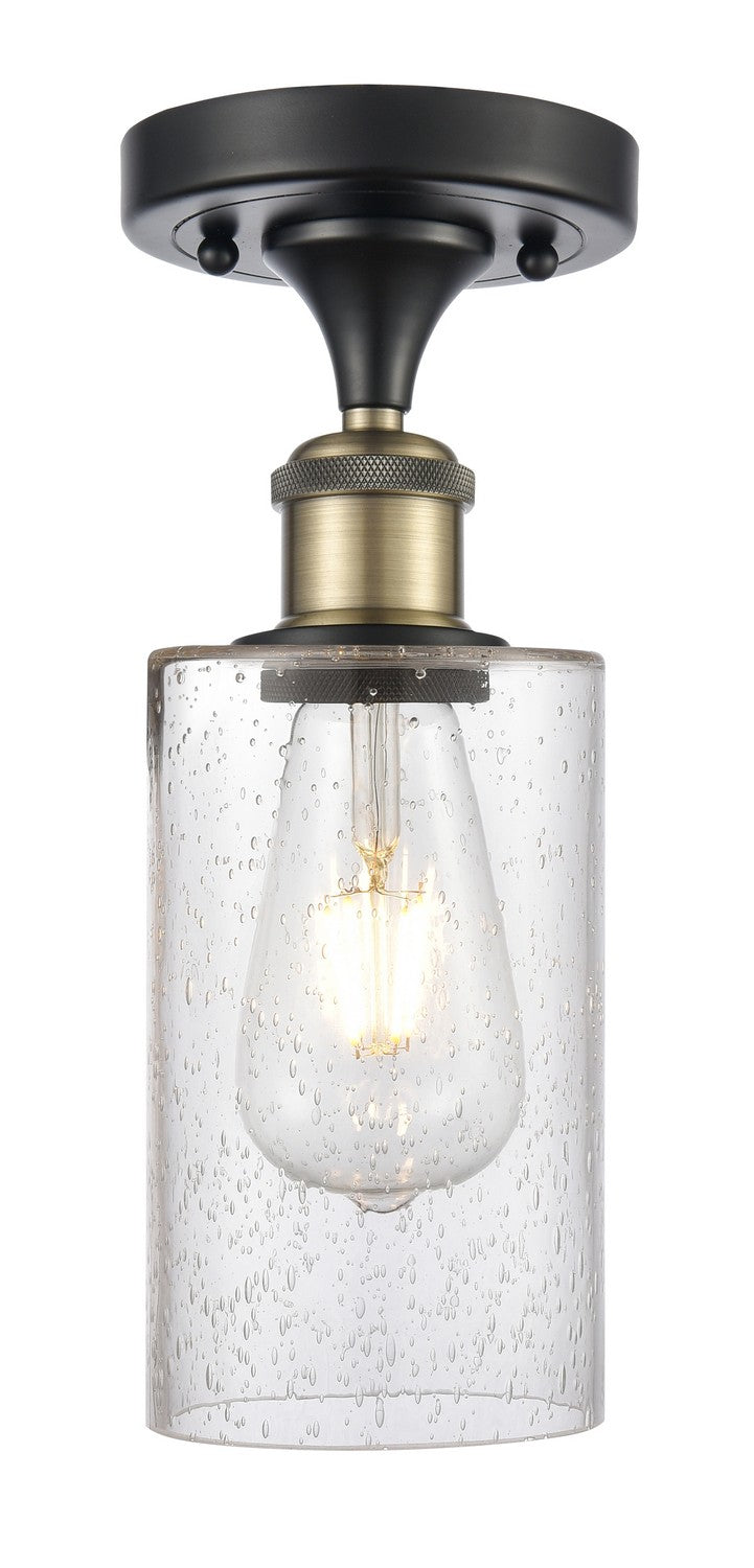 Innovations 516-1C-BAB-G804 One Light Semi-Flush Mount, Black Antique Brass