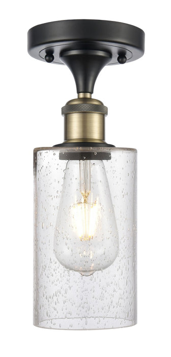 Innovations 516-1C-BAB-G804 One Light Semi-Flush Mount, Black Antique Brass