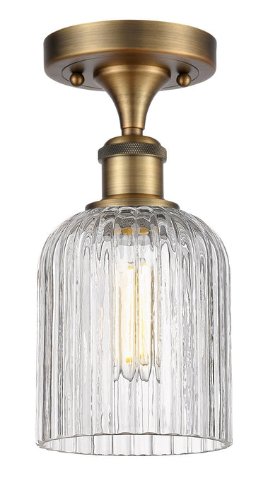 Innovations 516-1C-BB-G559-5CL One Light Semi-Flush Mount, Brushed Brass