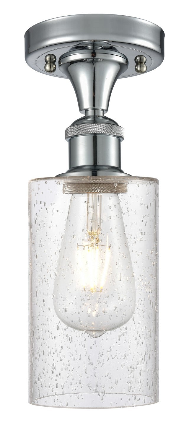 Innovations 516-1C-PC-G804 One Light Semi-Flush Mount, Polished Chrome