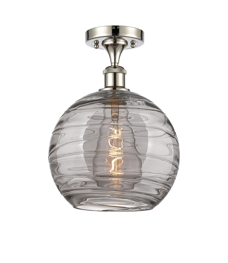 Innovations 516-1C-PN-G1213-10SM One Light Semi-Flush Mount, Polished Nickel