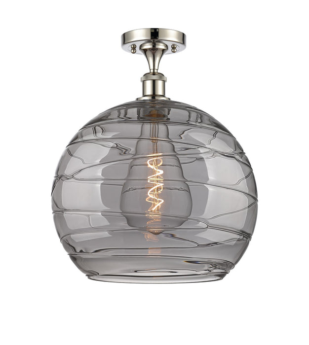 Innovations 516-1C-PN-G1213-14SM One Light Semi-Flush Mount, Polished Nickel