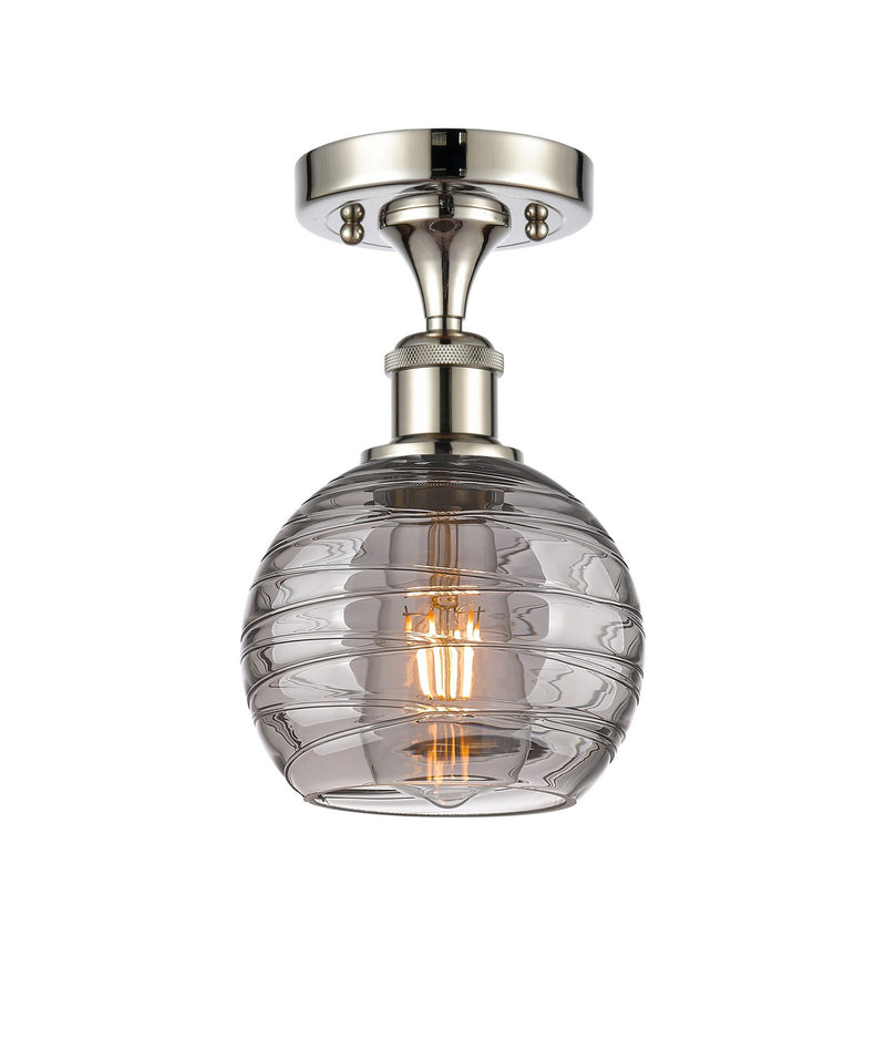 Innovations 516-1C-PN-G1213-6SM One Light Semi-Flush Mount, Polished Nickel