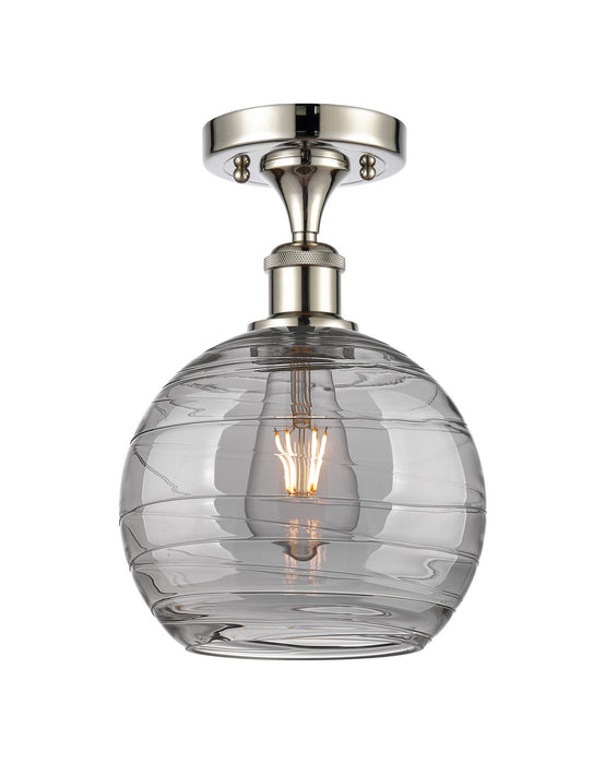Innovations 516-1C-PN-G1213-8SM One Light Semi-Flush Mount, Polished Nickel