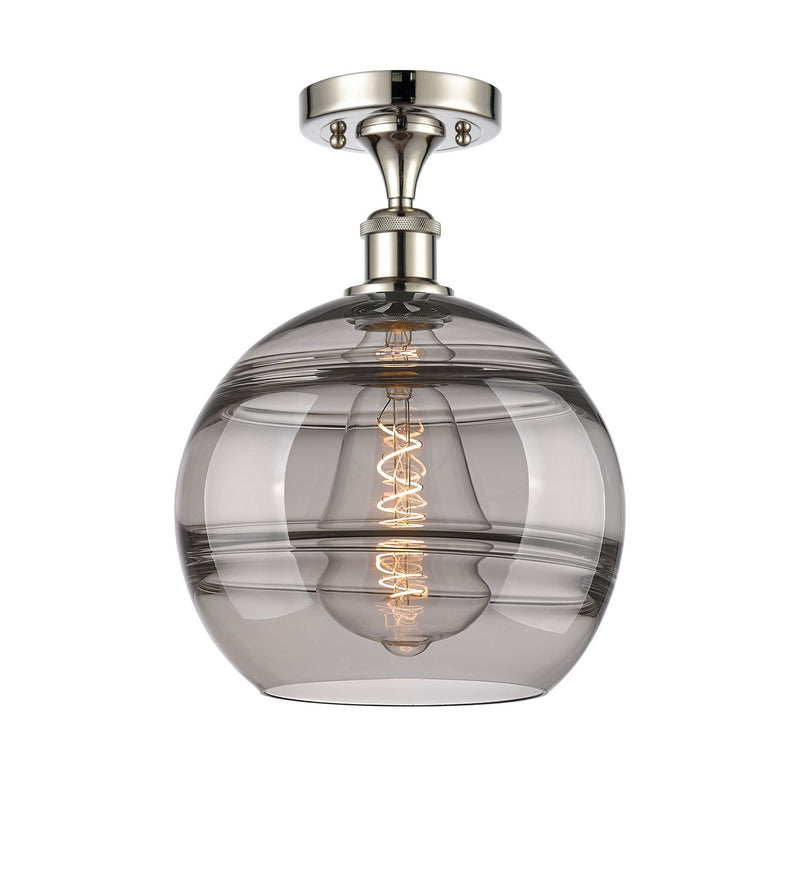 Innovations 516-1C-PN-G556-10SM One Light Semi-Flush Mount, Polished Nickel