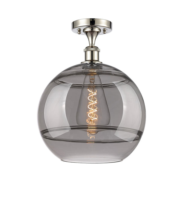 Innovations 516-1C-PN-G556-12SM One Light Semi-Flush Mount, Polished Nickel