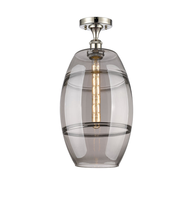 Innovations 516-1C-PN-G557-10SM One Light Semi-Flush Mount, Polished Nickel