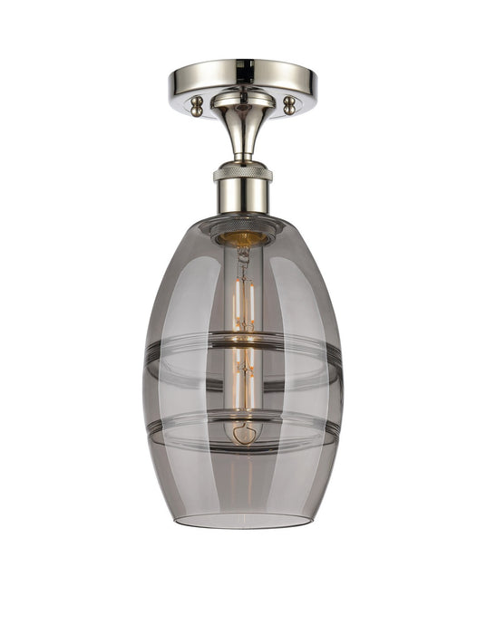 Innovations 516-1C-PN-G557-6SM One Light Semi-Flush Mount, Polished Nickel