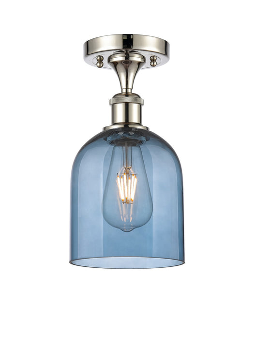 Innovations 516-1C-PN-G558-6BL One Light Semi-Flush Mount, Polished Nickel