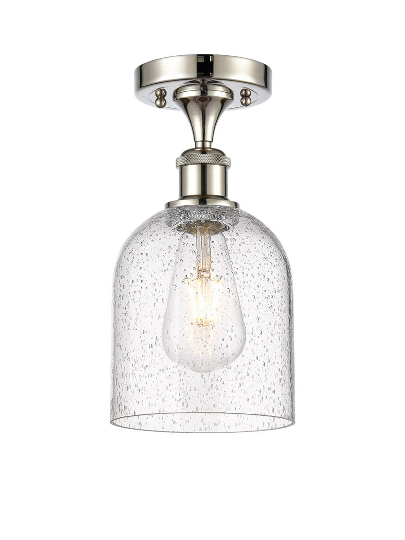 Innovations 516-1C-PN-G558-6SDY One Light Semi-Flush Mount, Polished Nickel