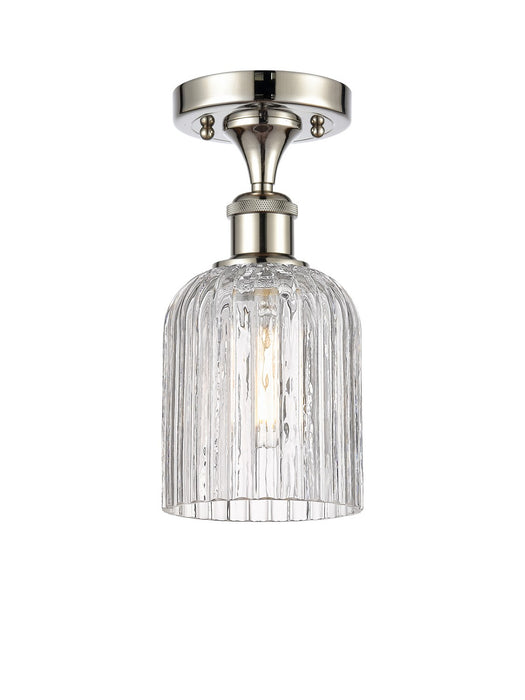 Innovations 516-1C-PN-G559-5CL One Light Semi-Flush Mount, Polished Nickel