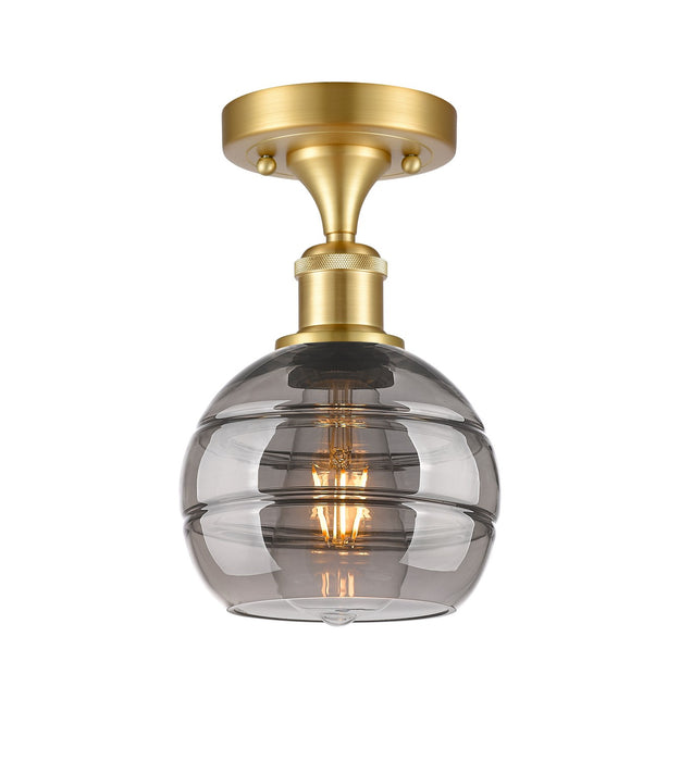 Innovations 516-1C-SG-G556-6SM One Light Semi-Flush Mount, Satin Gold