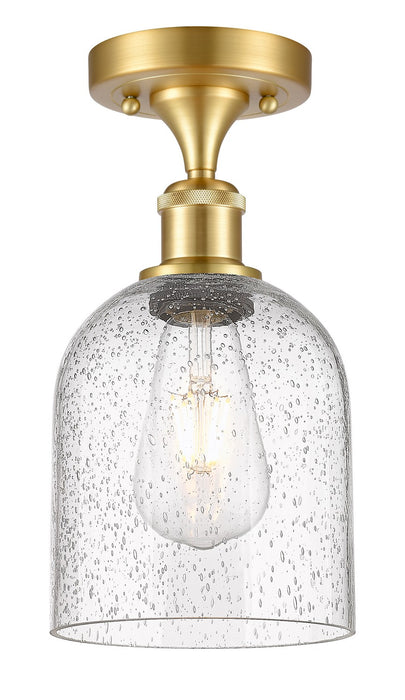 Innovations 516-1C-SG-G558-6SDY One Light Semi-Flush Mount, Satin Gold