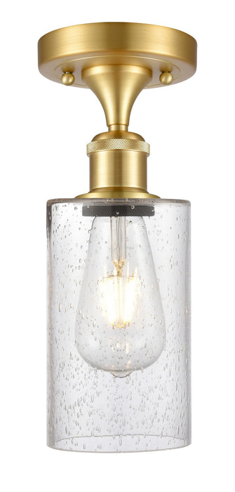 Innovations 516-1C-SG-G804 One Light Semi-Flush Mount, Satin Gold
