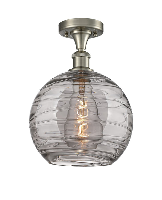 Innovations 516-1C-SN-G1213-10SM One Light Semi-Flush Mount, Brushed Satin Nickel