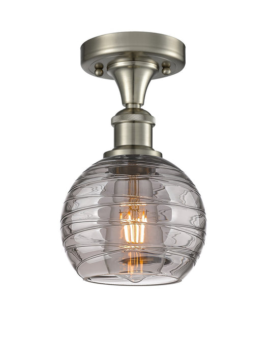 Innovations 516-1C-SN-G1213-6SM One Light Semi-Flush Mount, Brushed Satin Nickel