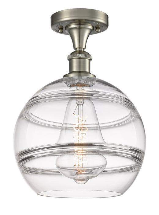 Innovations 516-1C-SN-G556-10CL One Light Semi-Flush Mount, Brushed Satin Nickel