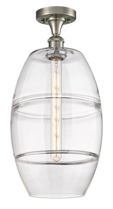 Innovations 516-1C-SN-G557-10CL One Light Semi-Flush Mount, Brushed Satin Nickel