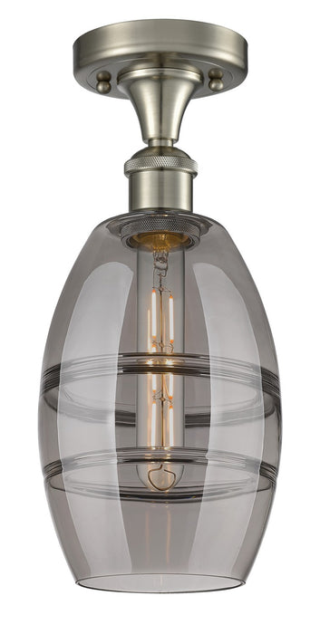 Innovations 516-1C-SN-G557-6SM One Light Semi-Flush Mount, Brushed Satin Nickel