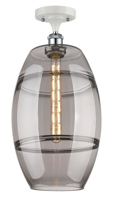 Innovations 516-1C-WPC-G557-10SM One Light Semi-Flush Mount, White Polished Chrome