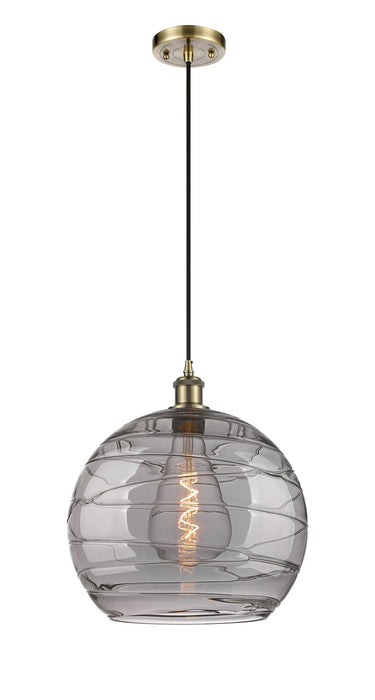 Innovations 516-1P-AB-G1213-14SM One Light Pendant, Antique Brass