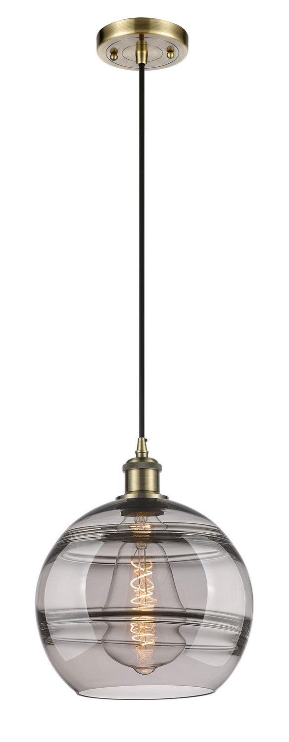 Innovations 516-1P-AB-G556-10SM One Light Mini Pendant, Antique Brass