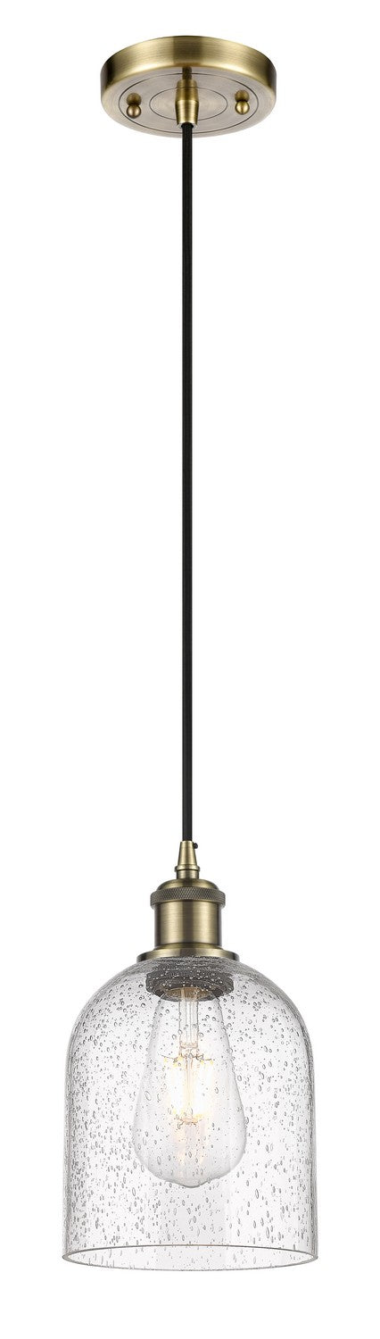 Innovations 516-1P-AB-G558-6SDY One Light Mini Pendant, Antique Brass
