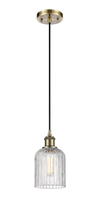 Innovations 516-1P-AB-G559-5CL One Light Mini Pendant, Antique Brass