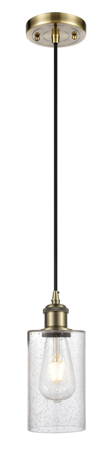 Innovations 516-1P-AB-G804 One Light Mini Pendant, Antique Brass