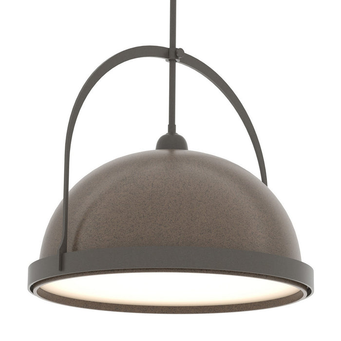 Hubbardton Forge 137462-SKT-MULT-07-07 One Light Pendant, Dark Smoke