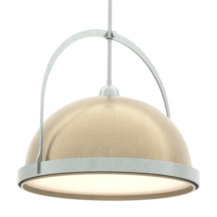 Hubbardton Forge 137462-SKT-MULT-82-84 One Light Pendant, Vintage Platinum