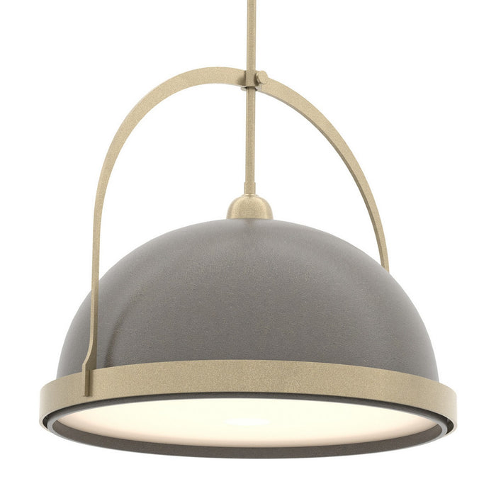 Hubbardton Forge 137462-SKT-MULT-84-07 One Light Pendant, Soft Gold