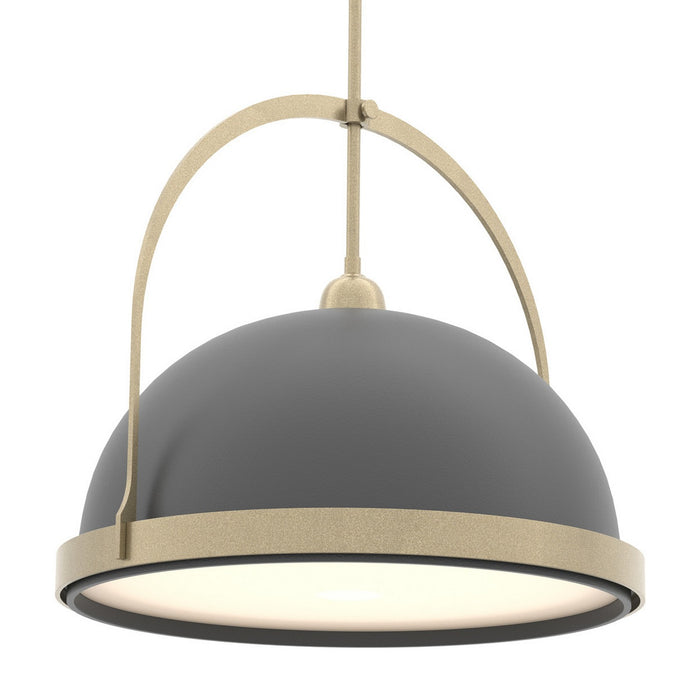 Hubbardton Forge 137462-SKT-MULT-84-10 One Light Pendant, Soft Gold