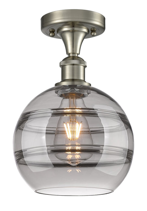 Innovations 516-1C-SN-G556-8SM One Light Semi-Flush Mount, Brushed Satin Nickel