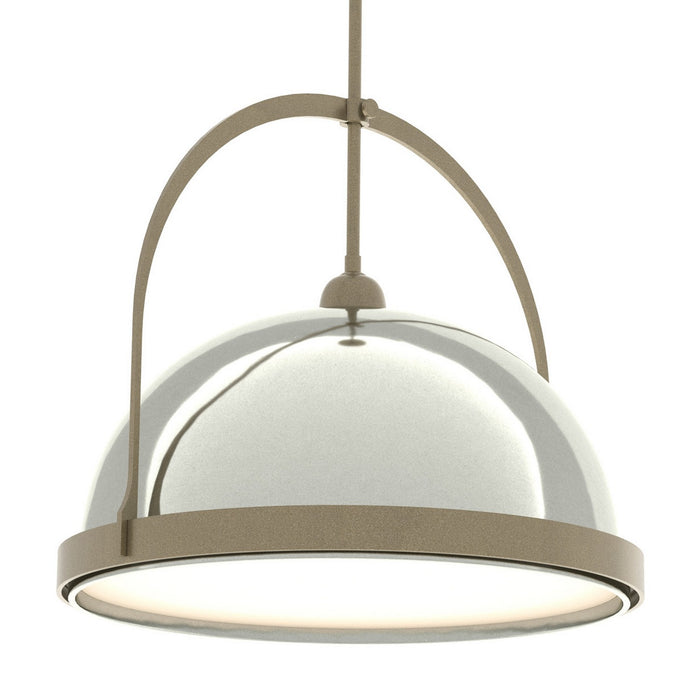 Hubbardton Forge 137462-SKT-MULT-84-85 One Light Pendant, Soft Gold