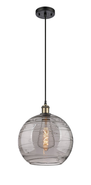 Innovations 516-1P-BAB-G1213-12SM One Light Mini Pendant, Black Antique Brass