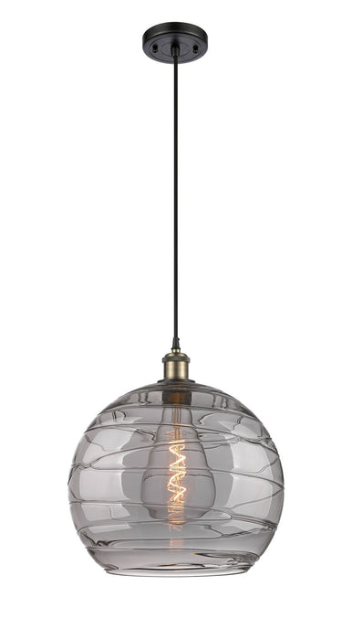 Innovations 516-1P-BAB-G1213-14SM One Light Pendant, Black Antique Brass