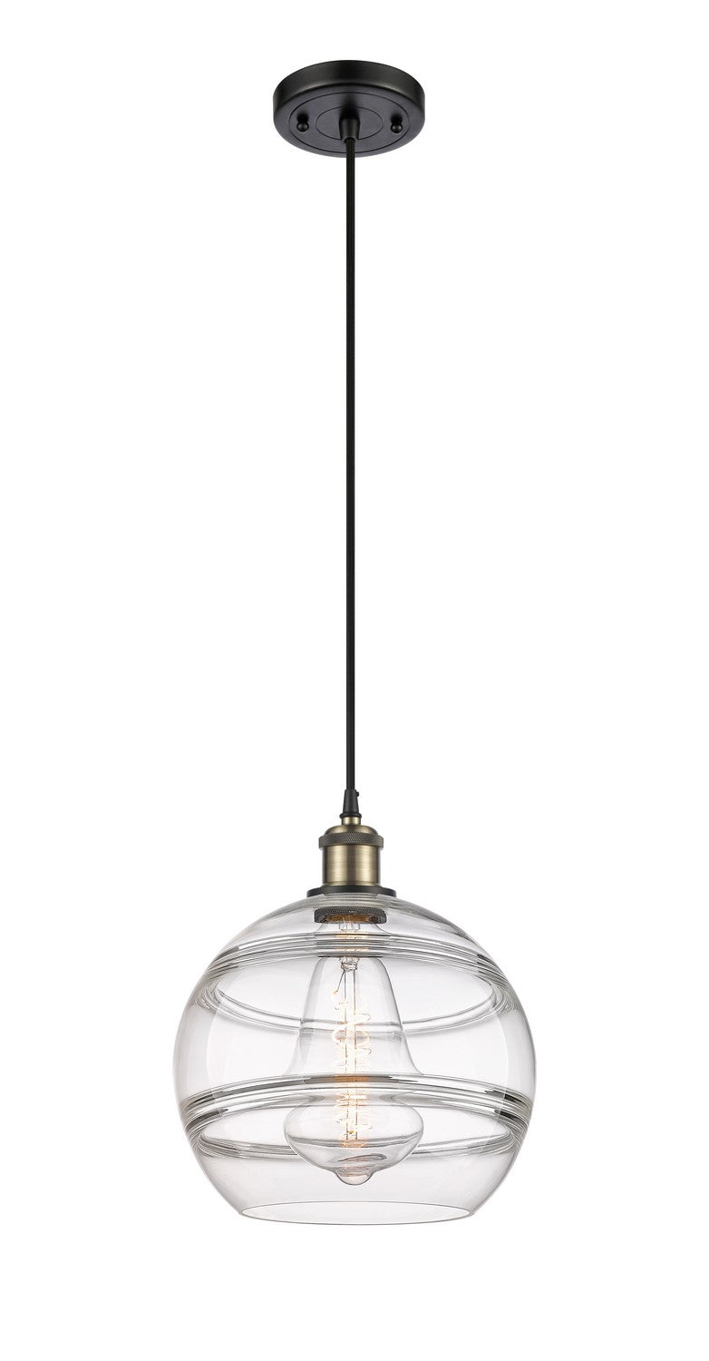 Innovations 516-1P-BAB-G556-10CL One Light Mini Pendant, Black Antique Brass