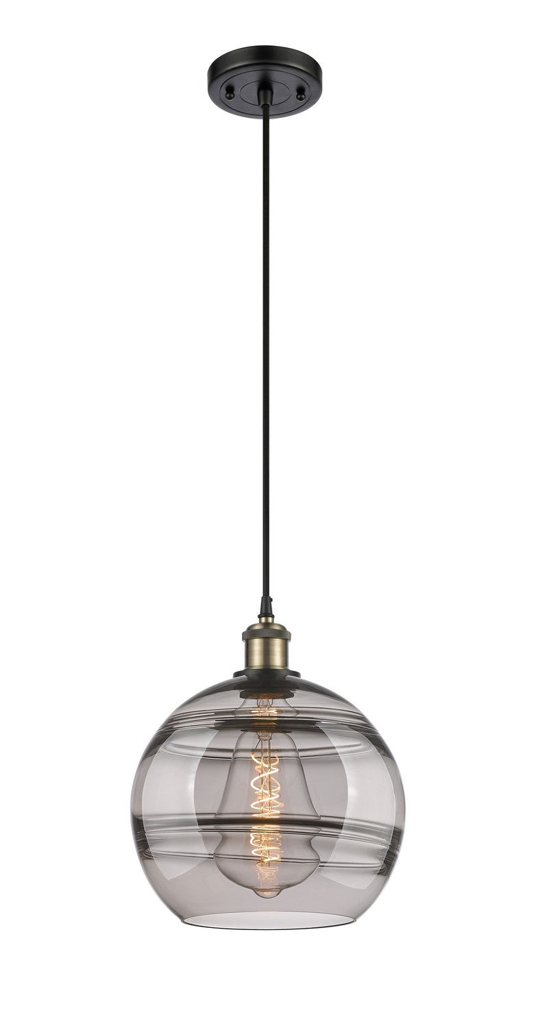 Innovations 516-1P-BAB-G556-10SM One Light Mini Pendant, Black Antique Brass