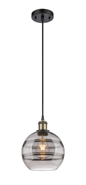 Innovations 516-1P-BAB-G556-8SM One Light Mini Pendant, Black Antique Brass