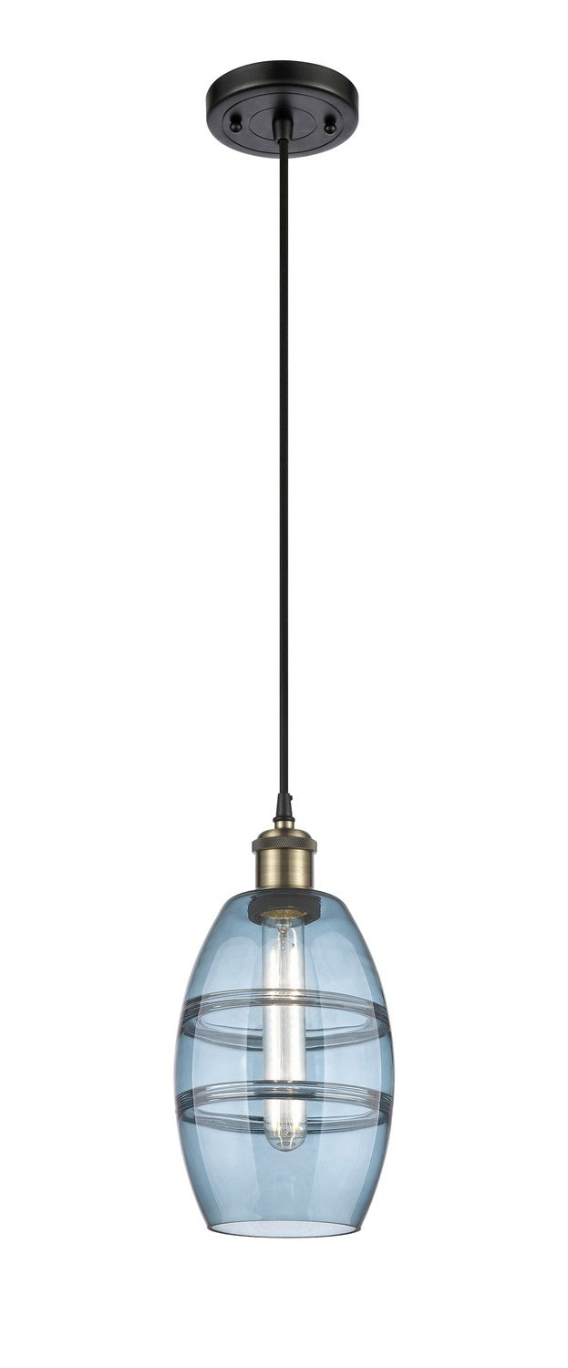 Innovations 516-1P-BAB-G557-6BL One Light Mini Pendant, Black Antique Brass