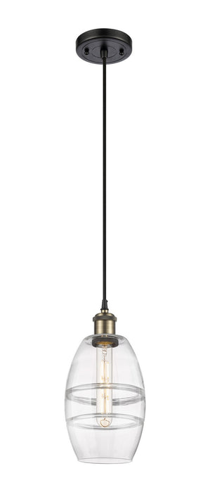 Innovations 516-1P-BAB-G557-6CL One Light Mini Pendant, Black Antique Brass